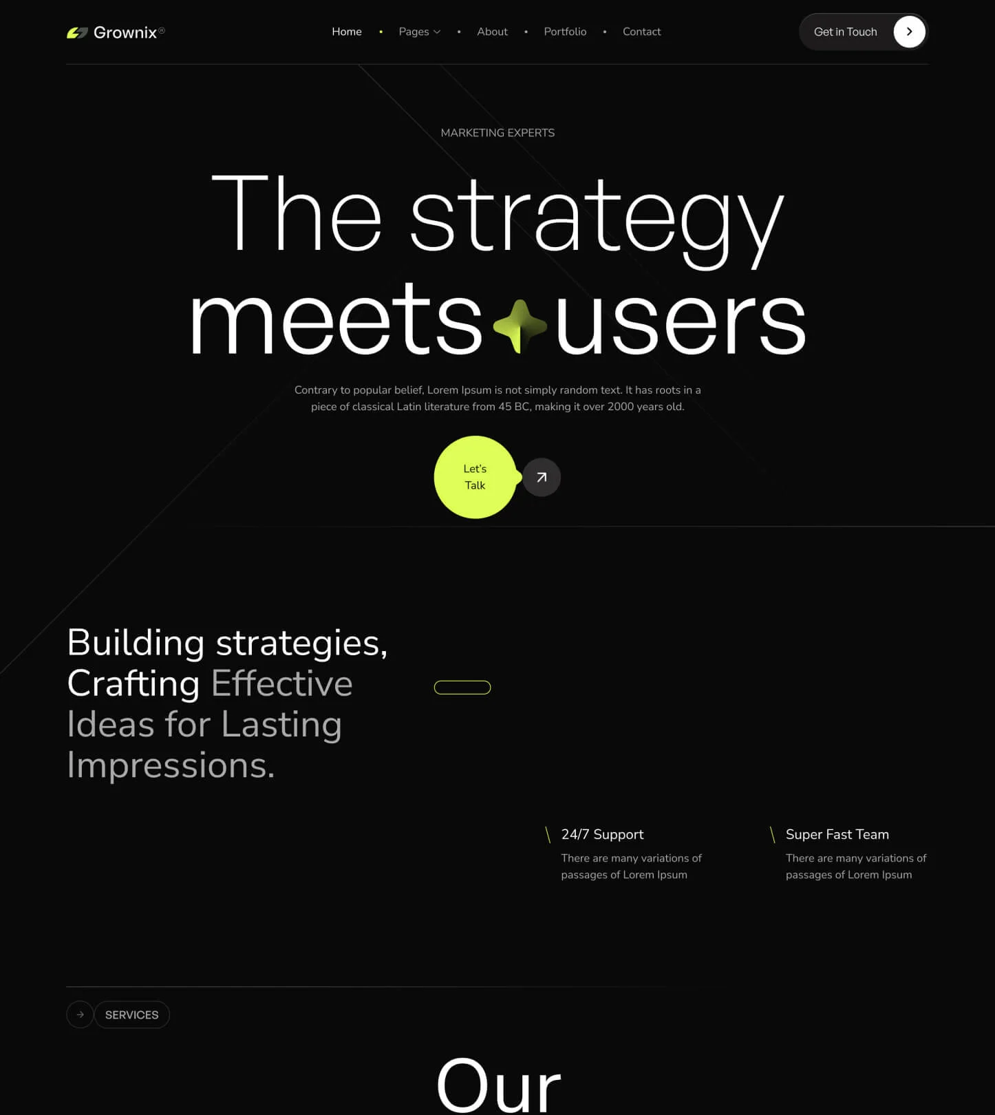 Grownix – Marketing Agency Website Template