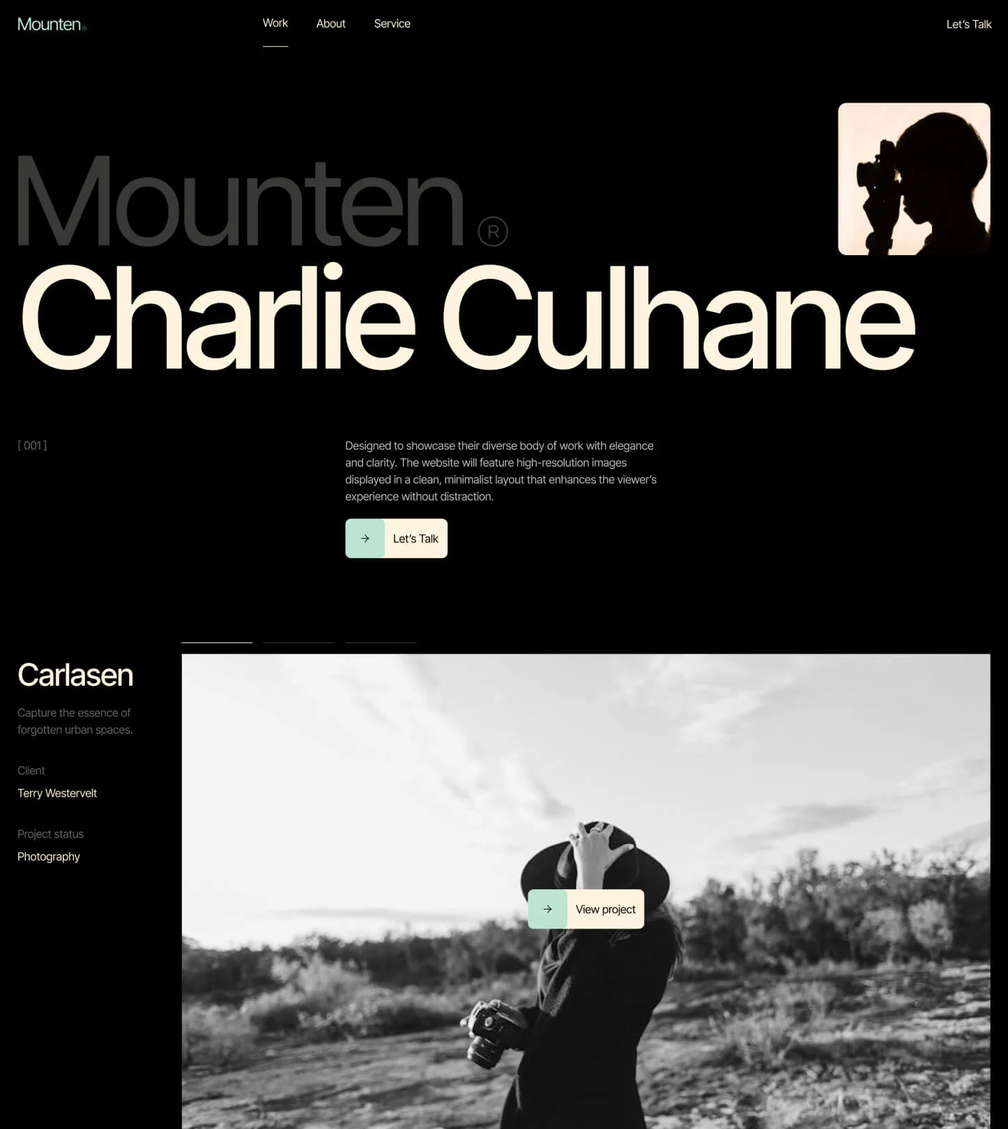 Mounten – Personal Photography Website Template