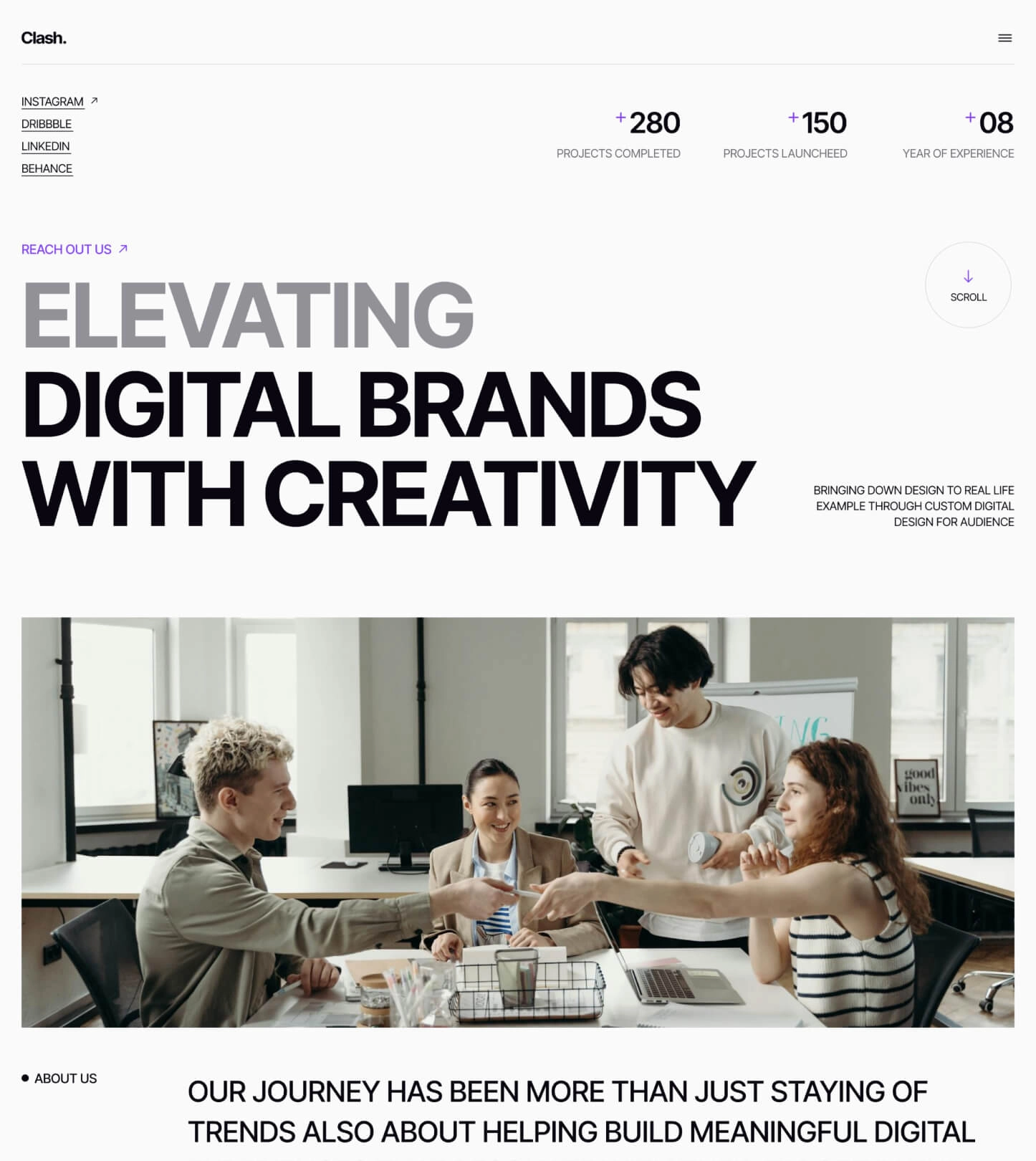 Clash – Design Agency Website Template