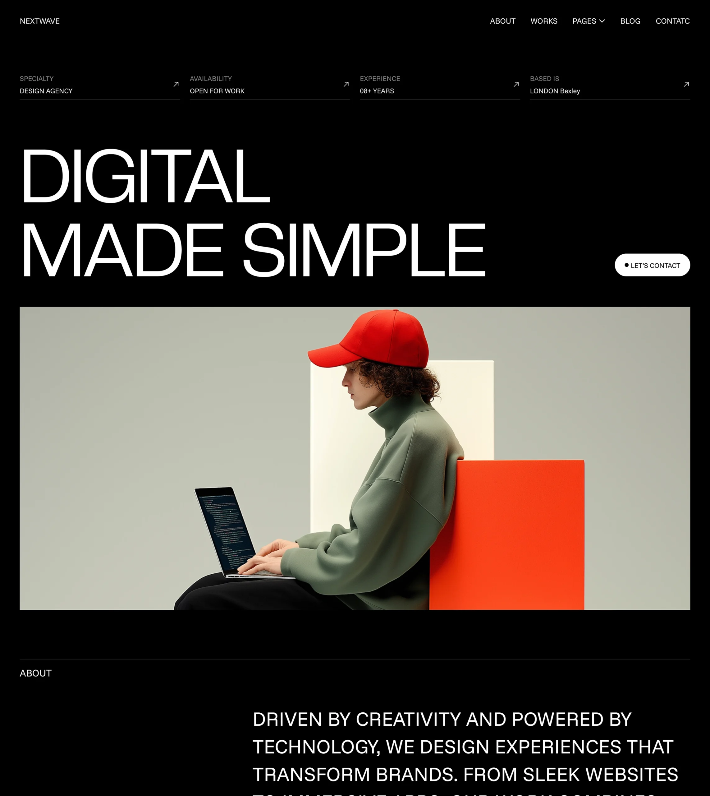 NextWave – Portfolio & Agency Website Template