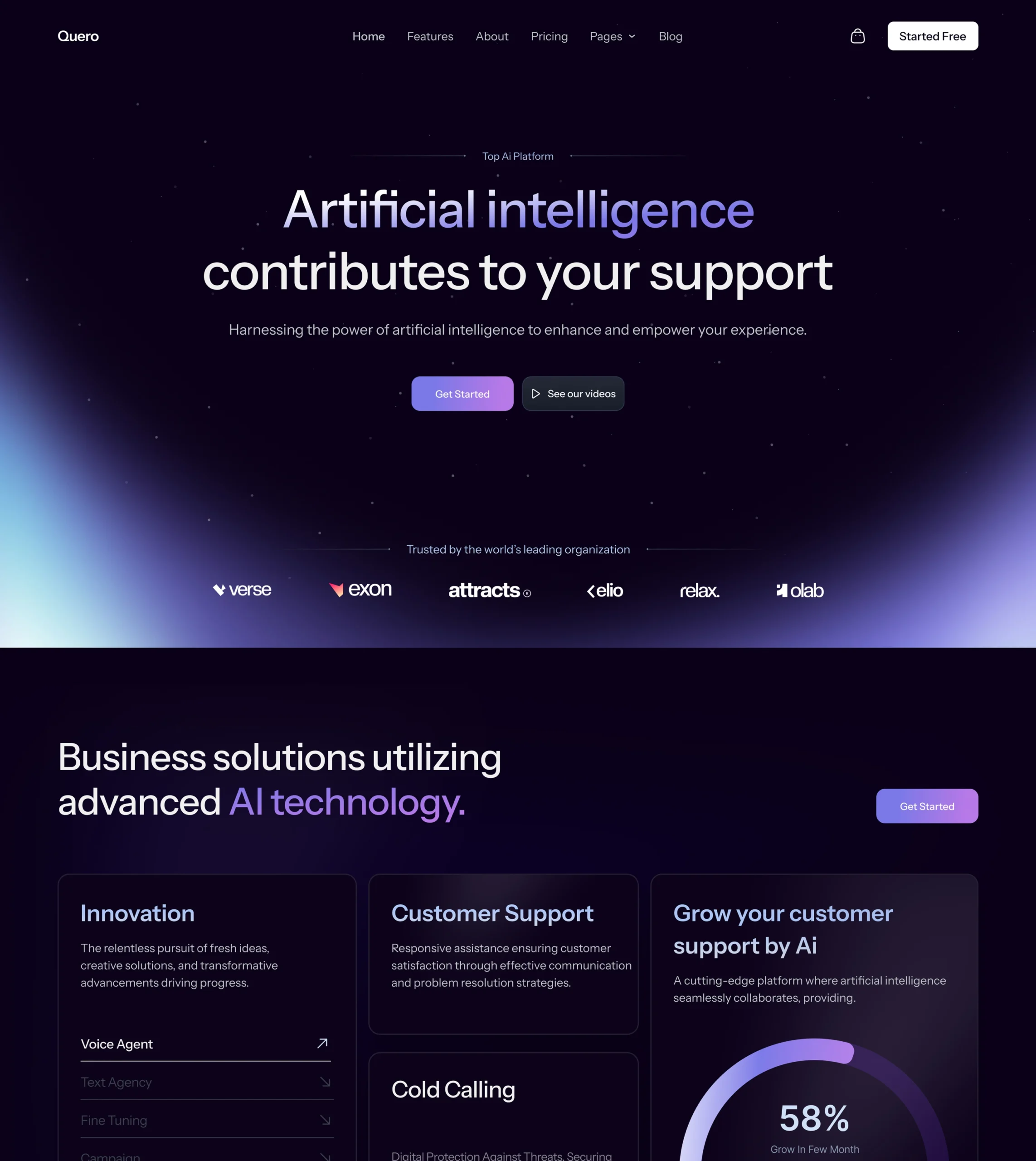 Quero – Technology Website Template