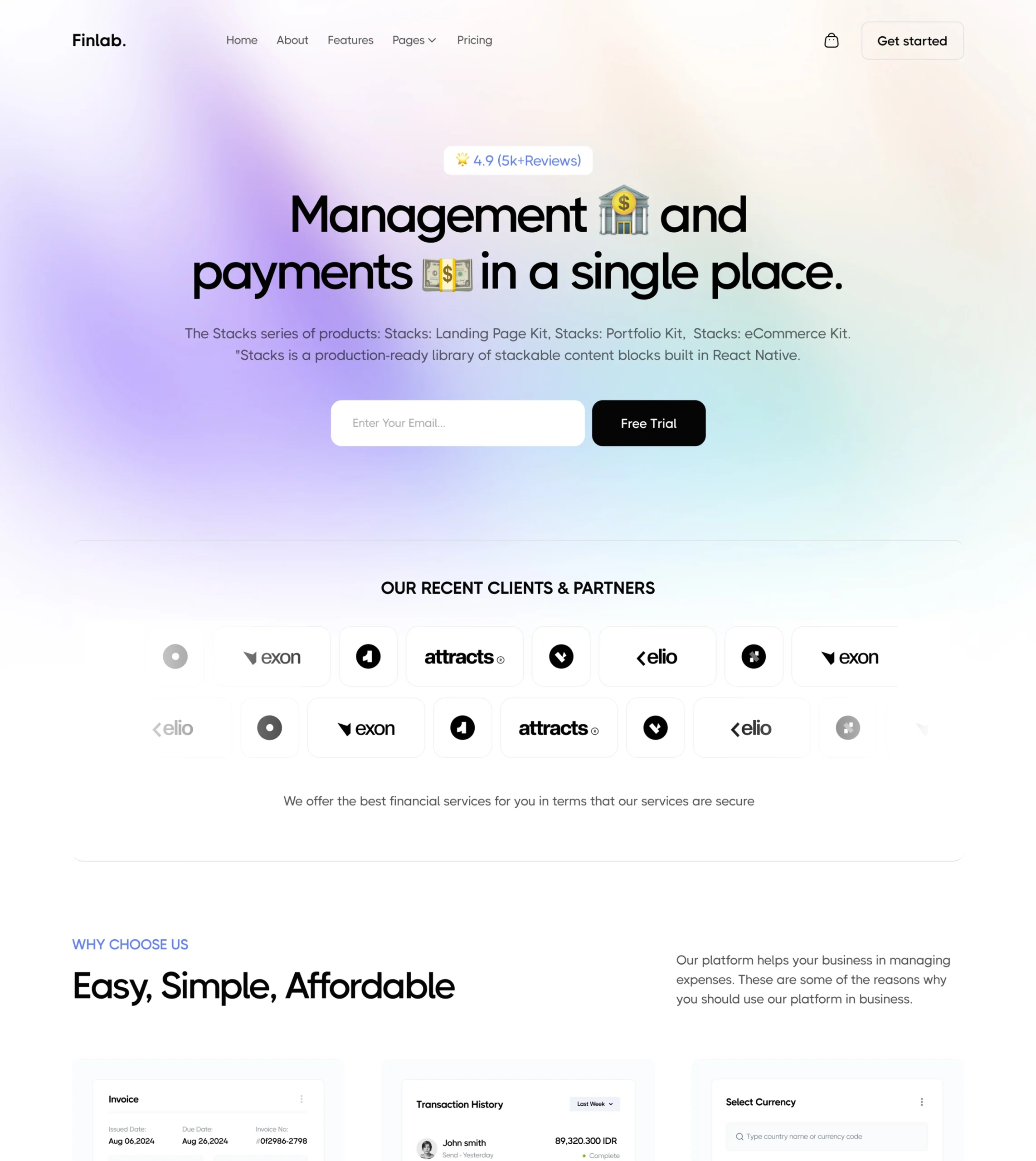 Finlab – Technology Website Template