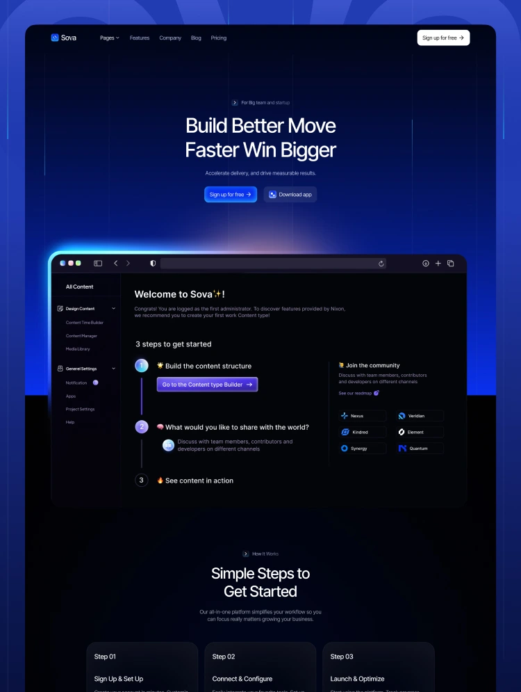 Sova – Technology Website Template