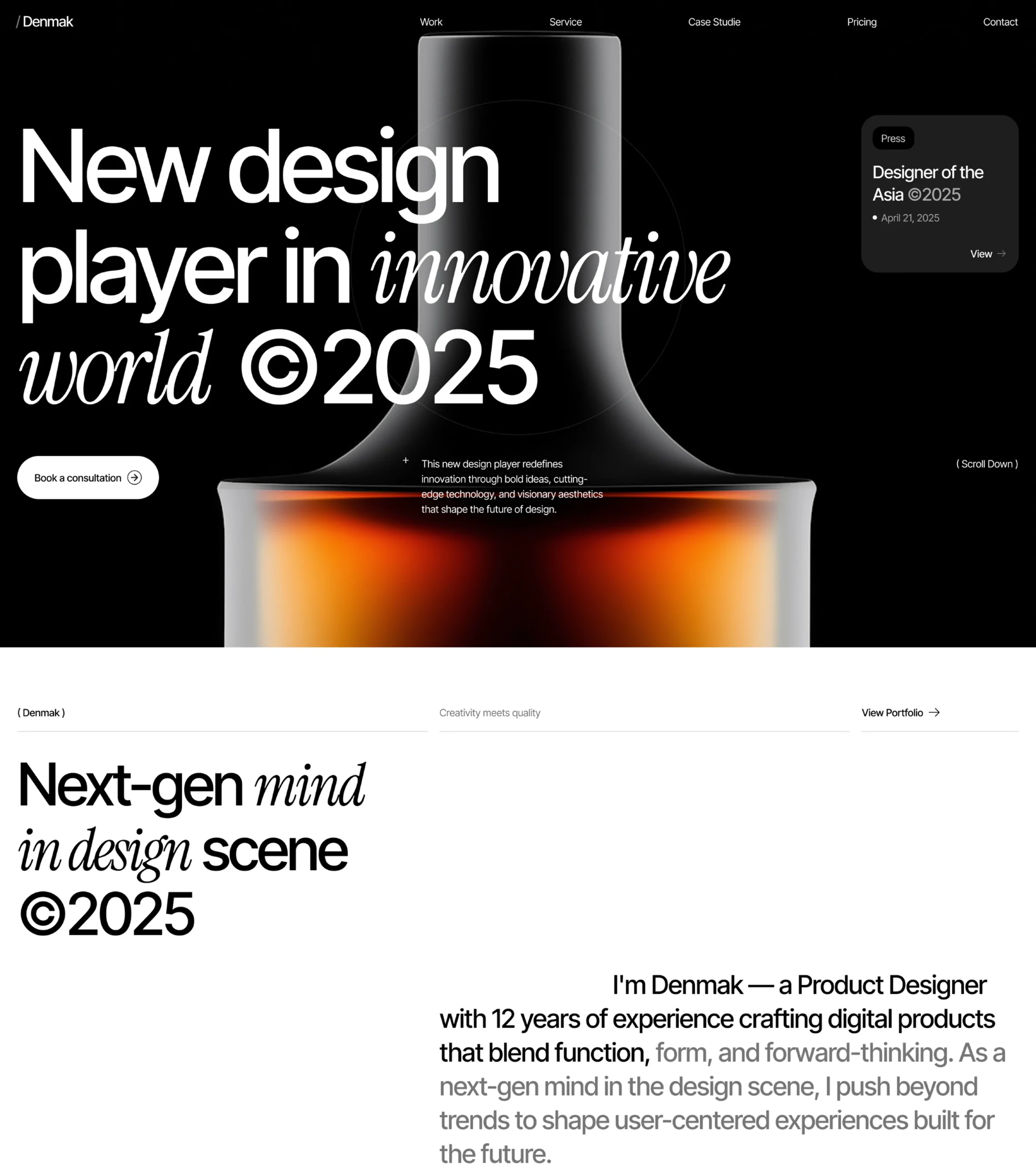 Denmak – Portfolio & Agency Website Template