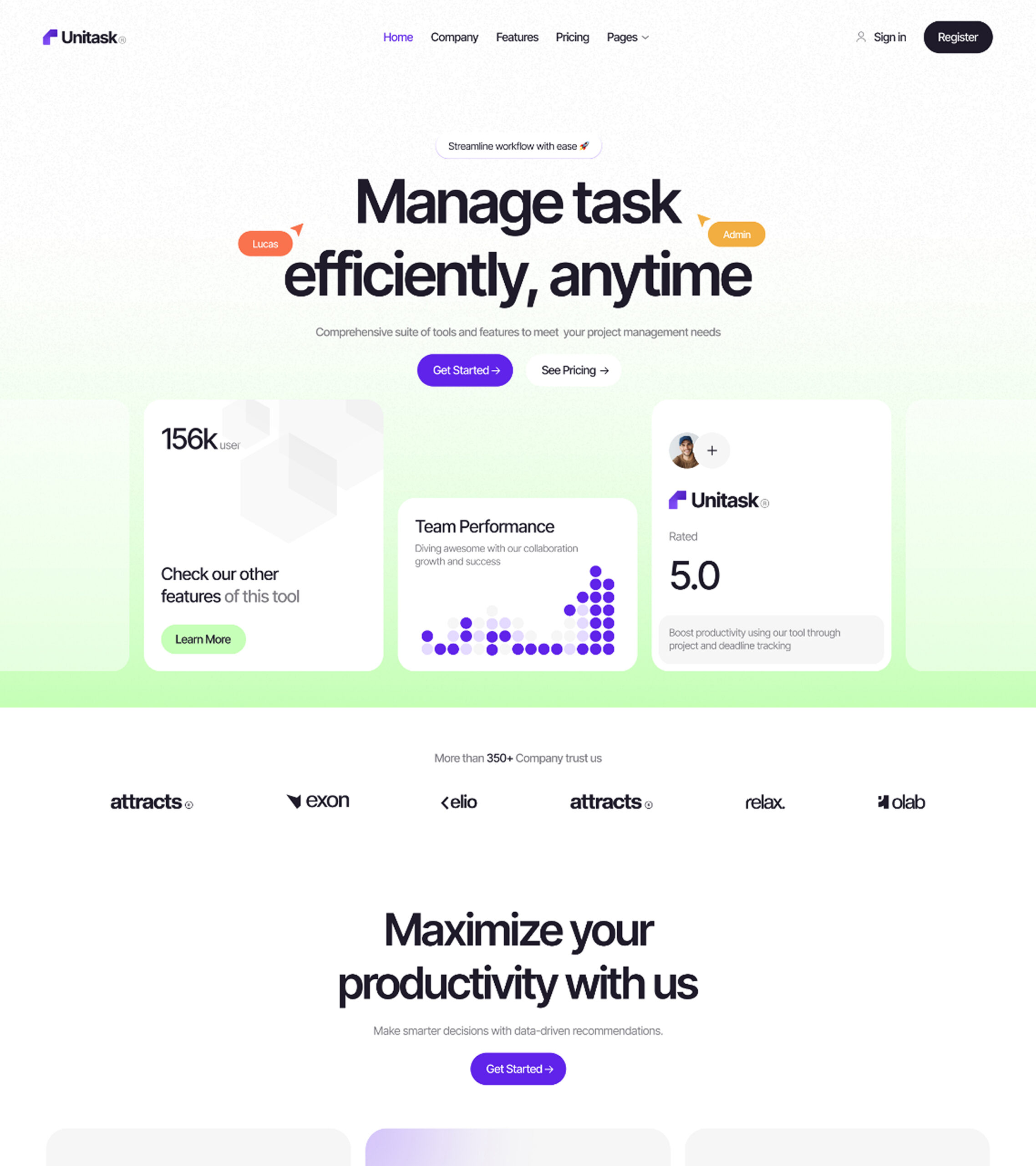 Unitask – Technology Website Template