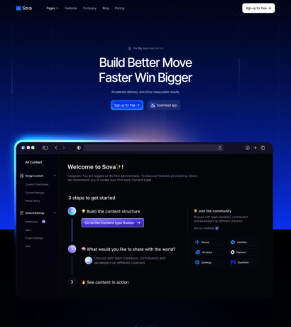 Sova - Technology Website Template