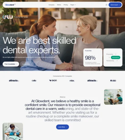 Glowdent - Medical Website Template