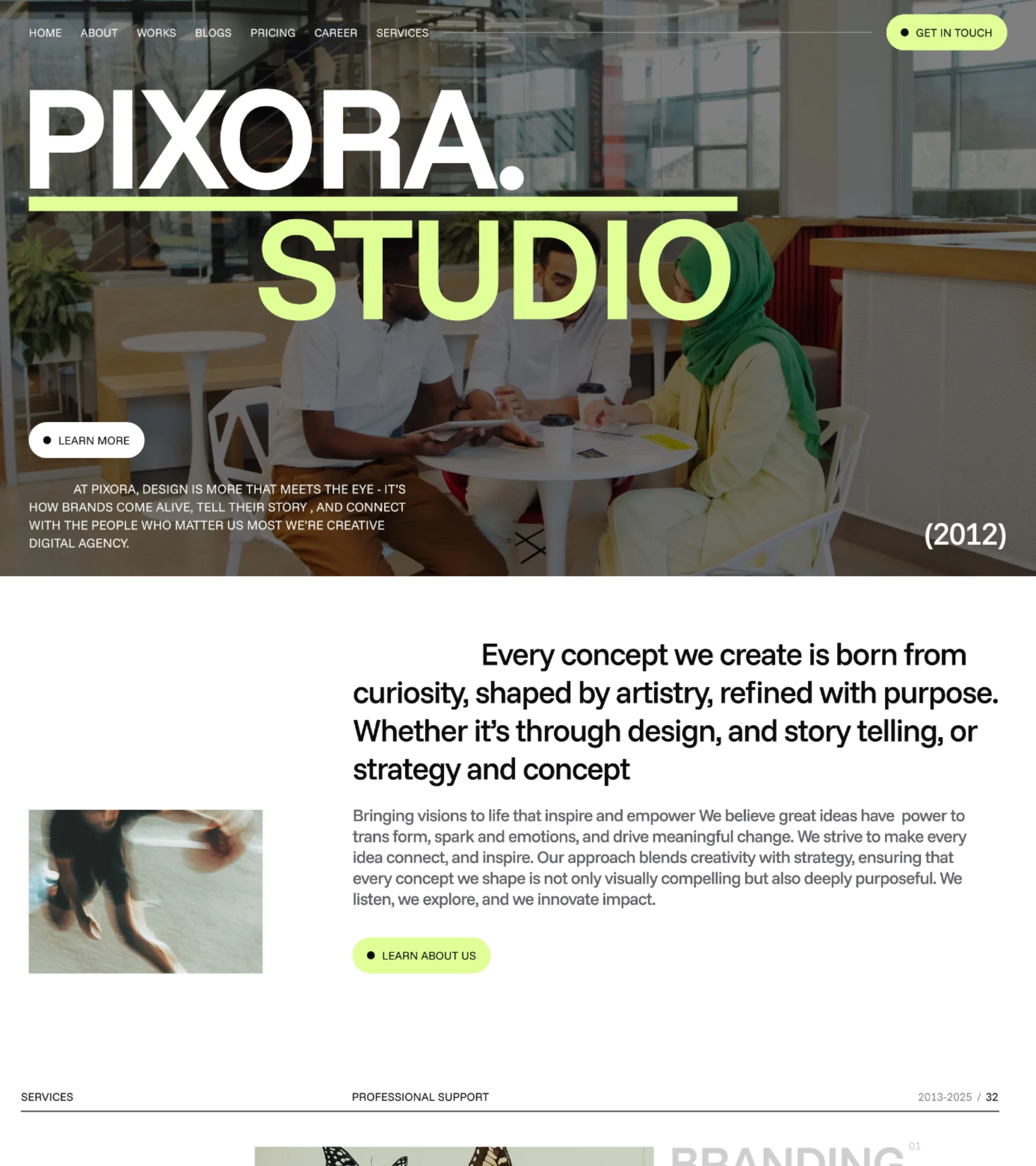Pixora – Portfolio & Agency Website Template
